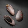 Hand-kneaded Rock Mud Tea Scoops Ceramic Spoon Shovel Chinese Kung Fu Incense Accessories Tea Ceremony Teaware Kitchen Household
