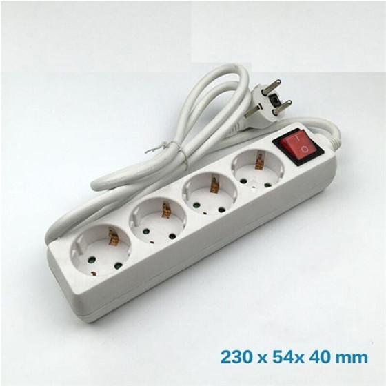 1 3 4 8 Socket Cube Gang Extension Lead USB Charging Cable Plug Socket Germany
