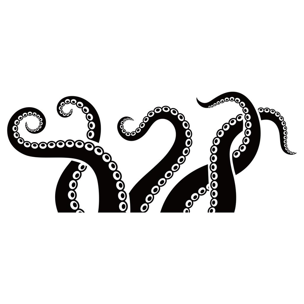 Whimsical Octopus Toilet Stickers, Waterproof Removable Self-Adhesive Decals for Bathroom Wall Decor