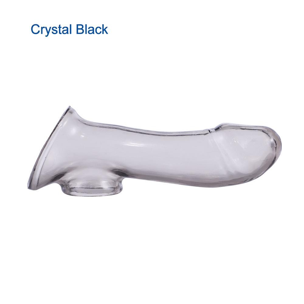 Male Masturbator Clear Crystal Set Penis Lock Essence Set Sex Toys