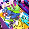 Game Rainbow Friends Print Rug, Washable Floor Carpet, For Entryway Dorm Laundry Room Office Study, Home Decor Birthday Christmas Gift