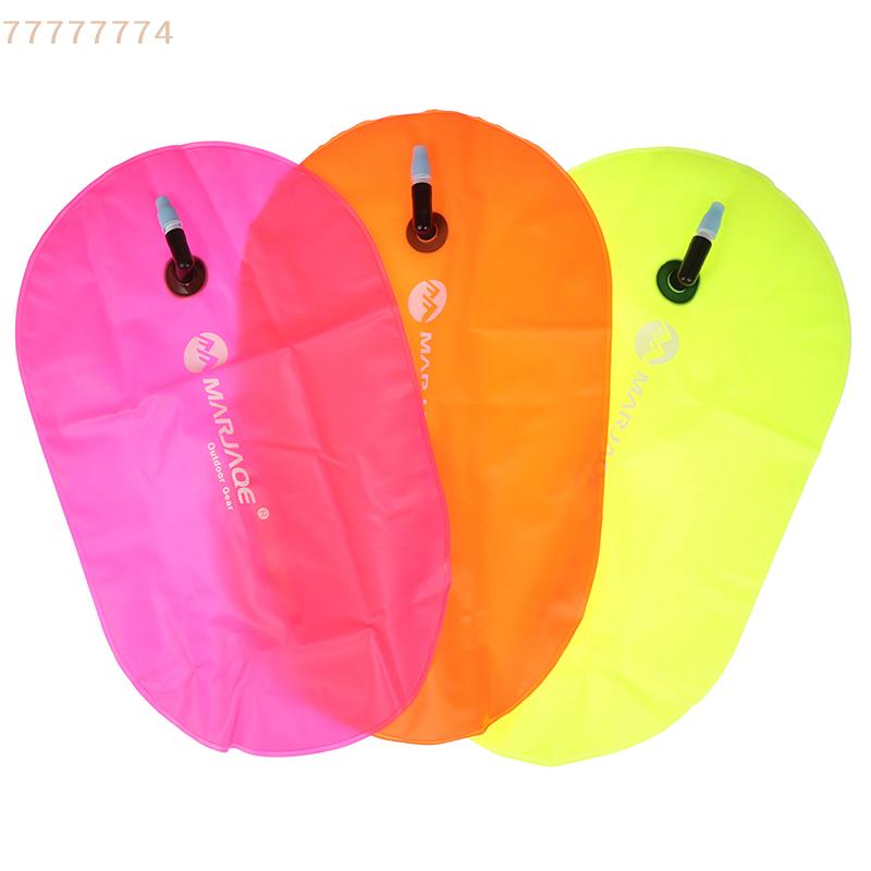 1PC Float Bag PVC Inflatable Swimming Buoy Safety Air Dry Tow Bag Float Signal Drift Bag for Water Sports