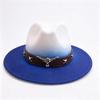Four Seasons One-word Western Cowboy Hat Fashion Bull Head Accessories Cowboy Hat European and American Style Hat