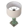 50 Cm Rustic Green Wooden Table Lamp for Home Decor Bedside Bedroom, Living Room, Study Table Light with Empire Bulb Not Included