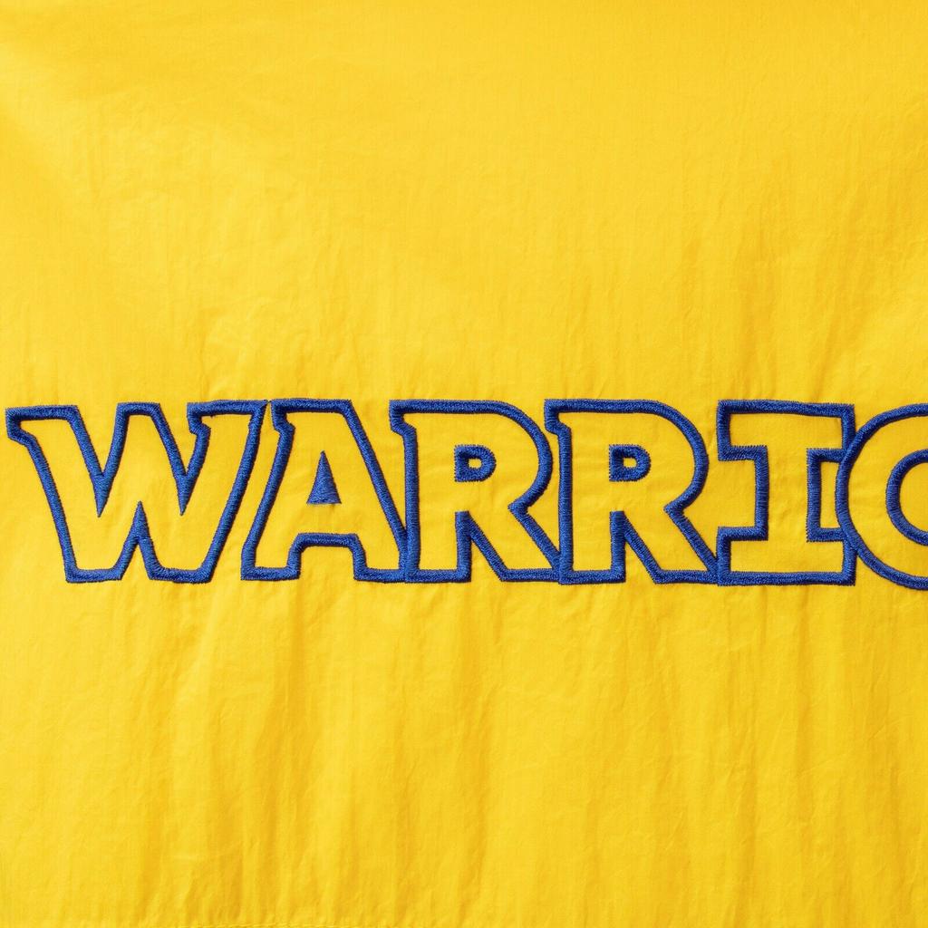 Nike NBA Golden State Warriors Athleisure Casual Sports Jacket Yellow Blue Colorblock Men's CJ7146-495