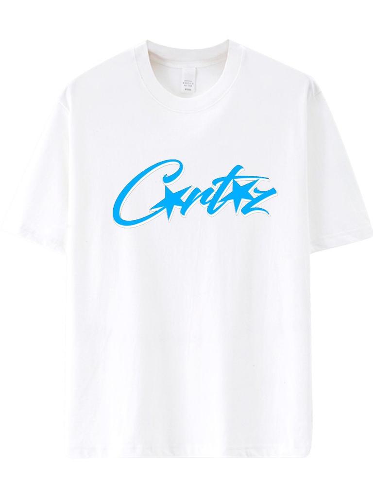 T-shirt tendance unisexe à col rond Corteiz style européen et américain manches courtes amples mode femme hip-hop skateboard haut décontracté homme
