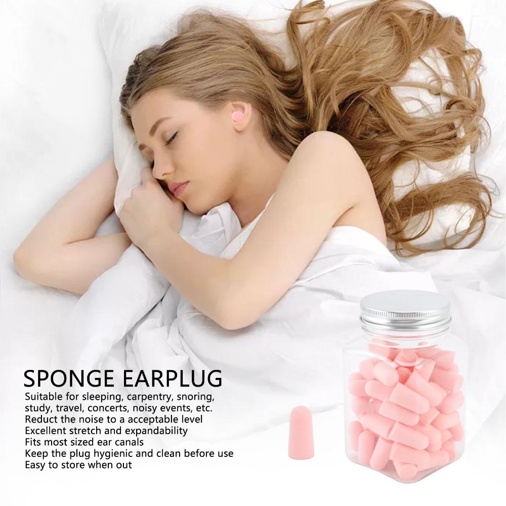60Pcs Skin-friendly soft texture Sleep Earplug Noise Cancelling Earplug  Dormitory noise proof