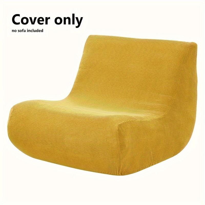 1Pc Stretch Sofa Slipcover Armchair Cover Jacquard Lazy Armless Chair Protector Cover For Bedroom Office Living Room Home Decor