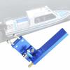 RC Rudder, Aluminum RC Boat Accessory, Methanol Boat, RC Racing Boat, Electric Boat Model, Marine Boat Steering and Motor Water Cooling Design (Blue,