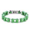 Stainless Steel Waterproof Anti Non Tarnish Personalized Hip Hop Fine Fashion Jewelry Punk Men's Biker Chain Bracelet