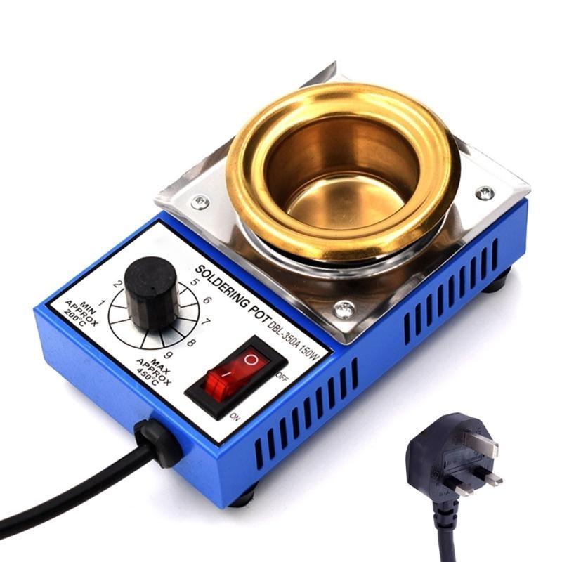 652F High Temperature Resistant 150W Melting Stove Tin Pots Tool for Electronics Safe & Efficient Soldering 200-450℃