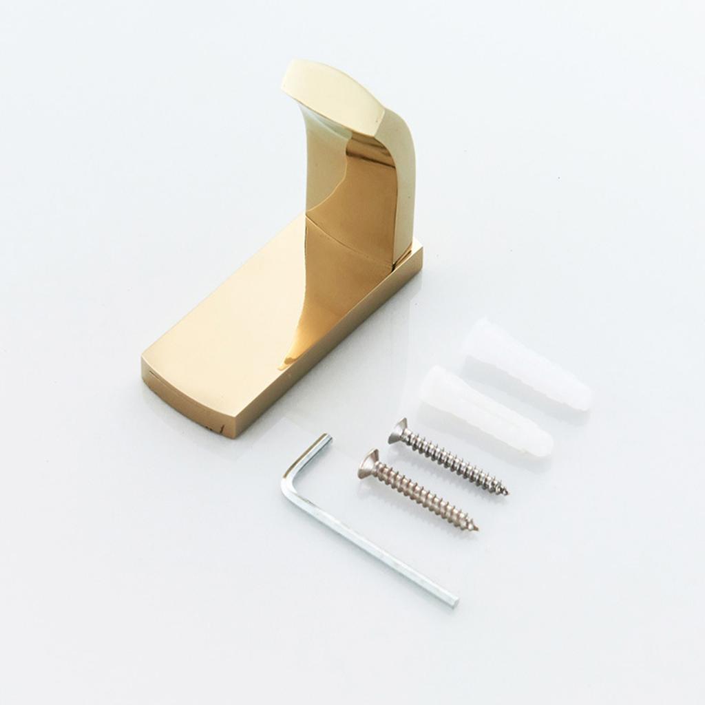 Robuster Bademantelhaken Messing Hut Kleiderhaken Mehrzweck Wand Einzelhaken Gold Handtuchhalter Badezimmerzubehör