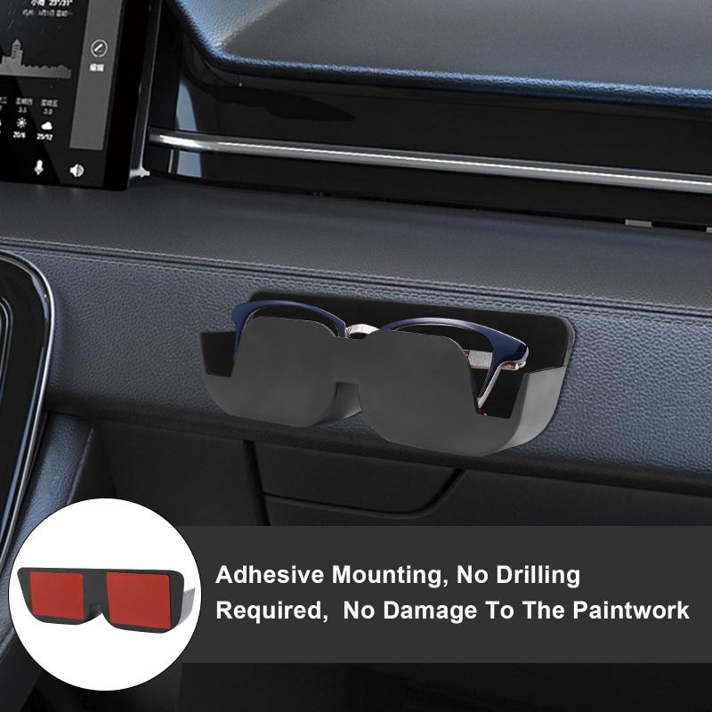 Car Glasses Holder Plastic Multi-Function Fashion Glasses Storage Box With Felt Pad Automobiles Interior Home Accessories