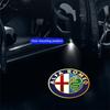 2 Stück Auto Tür Willkommensleuchten LED Projektorlampe Auto Zubehör für Alfa Romeo 159 147 156 166 Giulietta Giulia Mito Stelvio Brera Spider