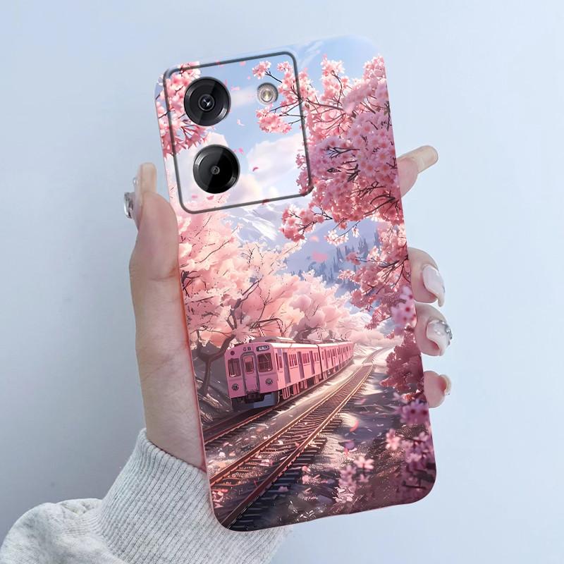 For Xiaomi Poco M7 Pro 5G Phone Case Fashion Flower Girl Design Soft Silicone TPU Back Housing for Poco M 7 Pro M7Pro 5g Covers