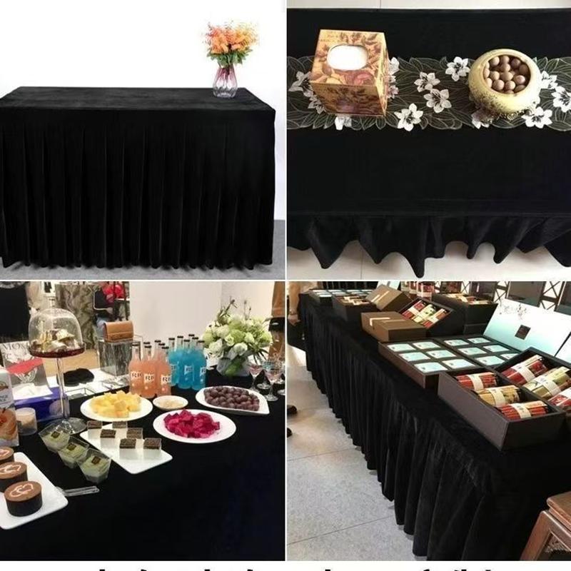 Rechteckige Satin-Tischdecke Hochzeitstischdecke Weiß Schwarz Für Party Geburtstagsveranstaltungen Bankettdekor Zuhause Abendessen Tischdecken