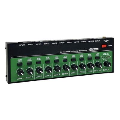 Dynamische 10-Kanal Sound Mixer Mischpulte mit Qualitätssound für Professionelle Tonstudios Stereo Mixer