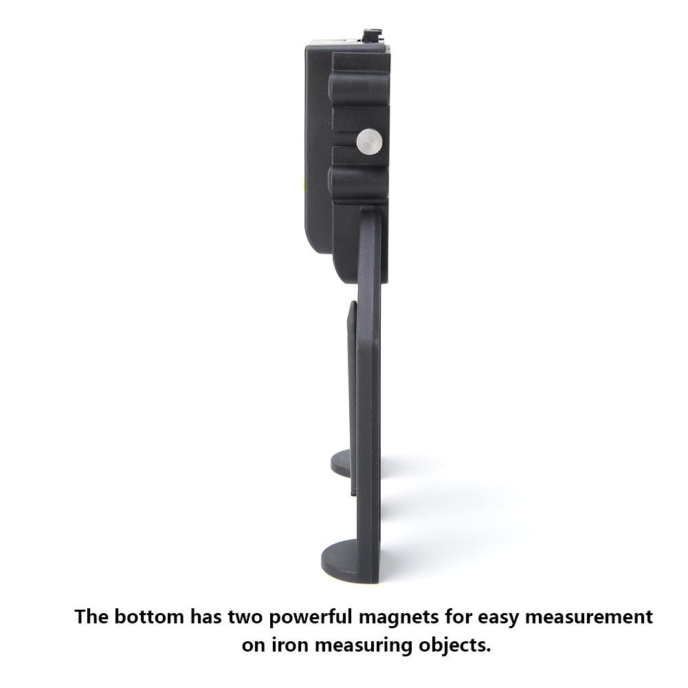 1Pcs 80mm Magnetic LCD Display Digital Depth Gauge Woodworking Hand Measuring Ruler