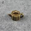Classical Bronze Bamboo Tea Pet Finger Teapot Tea Pet Small Pocket Tea Set Incense Burner Ornaments Beautiful Table Home Deco