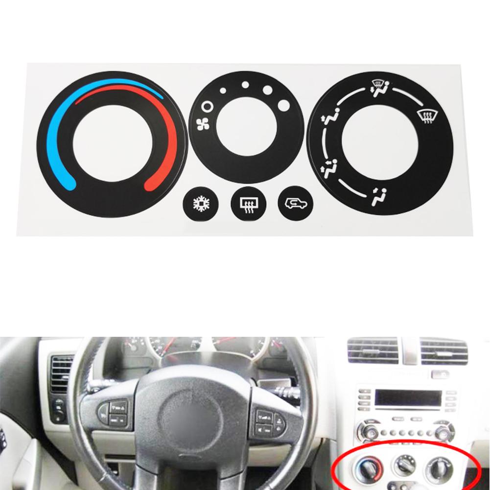 High Grade Vinyl AC Control Decal HVAC Button Sticker