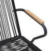 Vidaxl 7-Częściowy Zestaw Mebli Ogrodowych, Czarny, Rattan Pvc