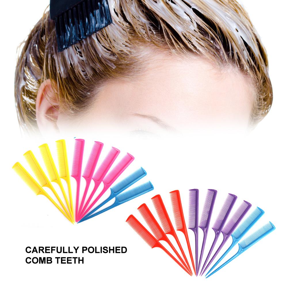 20pcs Tail Comb Heat Resistant Anti Static Comb Hairdressing Hair Styling Tool(Flat Teeth )