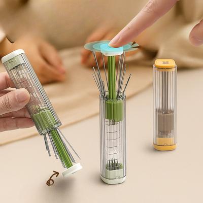 Neuer Druck-Nadelaufbewahrungseimer Haushalt Handgenähtes Nadelaufbewahrungsgerät Magnetische Nadelaufbewahrungsflasche