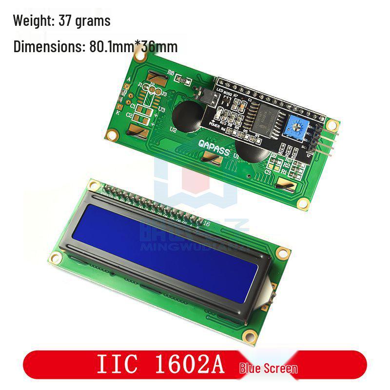 1602A/2004A/12864B LCD, Blue/Yellow-Green, 5V with Backlight, IIC/I2C Compatible