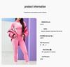 High-Collar Ski & Yoga Wear Set: Butt-Lifting, High-Elasticity, Long-Sleeve Top & Pants for Outdoor Sports