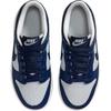 Nike Dunk Low Fashion Comfortable Shock Absorption Durable Low-Top Kids Skate Shoes Kids sneaker White Navy-Blue IB7687-100