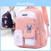 Spacious Cute Oxford Fabric Backpack For Elementary School Kids Grade 3-6