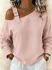 2026 Off-the-Shoulder Asymmetrical Long Sleeve Women's Fashion Camisole