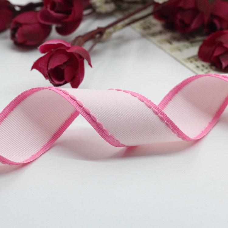 New (1 Meters/lot) 1'' (25mm) Jump  Line Grosgrain Satin Ribbon DIY Handmade Arts Decorative Crafts Hair Bow Sewing Accessories