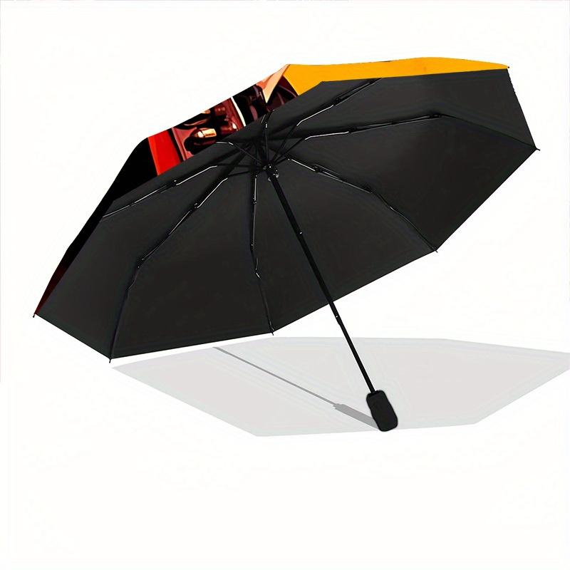 Cowboy Red Dead Redemption Auto Open/close, 8-Rib Iron Frame, Compact Folding Windproof Umbrella All-Season  0808091
