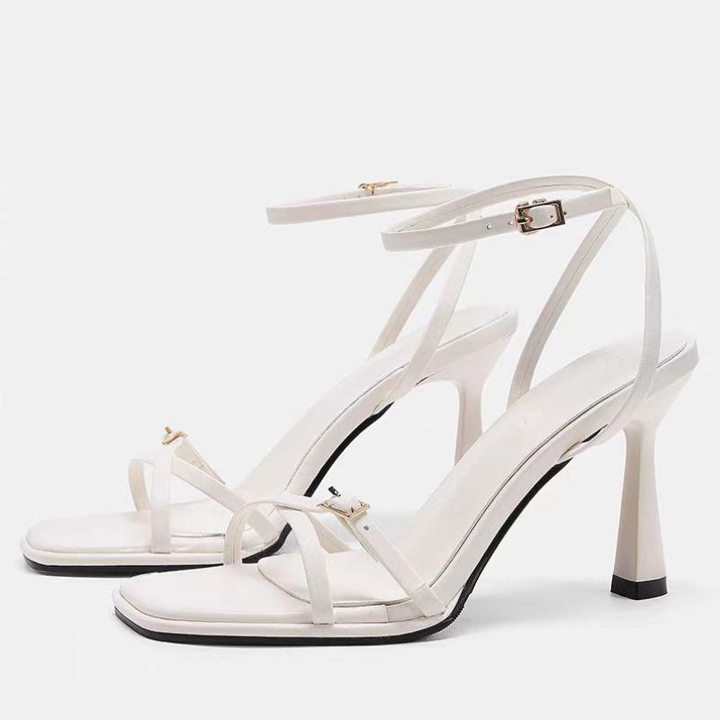 Fashion 2025 Fashion Open Toe Women's Sandals New Buckle Strap Office and Career Summer Square Toe Best Seller Heeled Sandals Zapatos