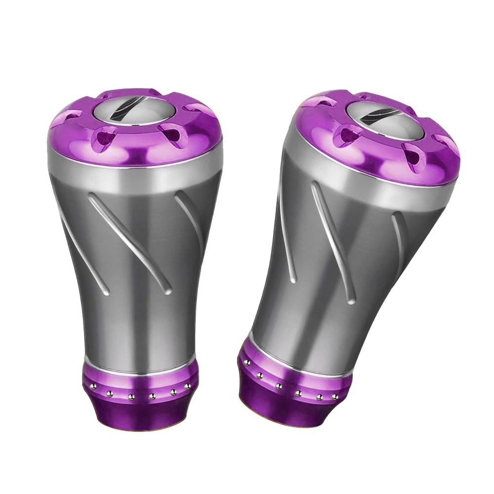 

VISPREA Alloy Knob Power Reel Handle Knob Compatible with Shimano Daiwa Baitcasting Reel Compatible Fishing Reel Handle Ball Replacement with Screw