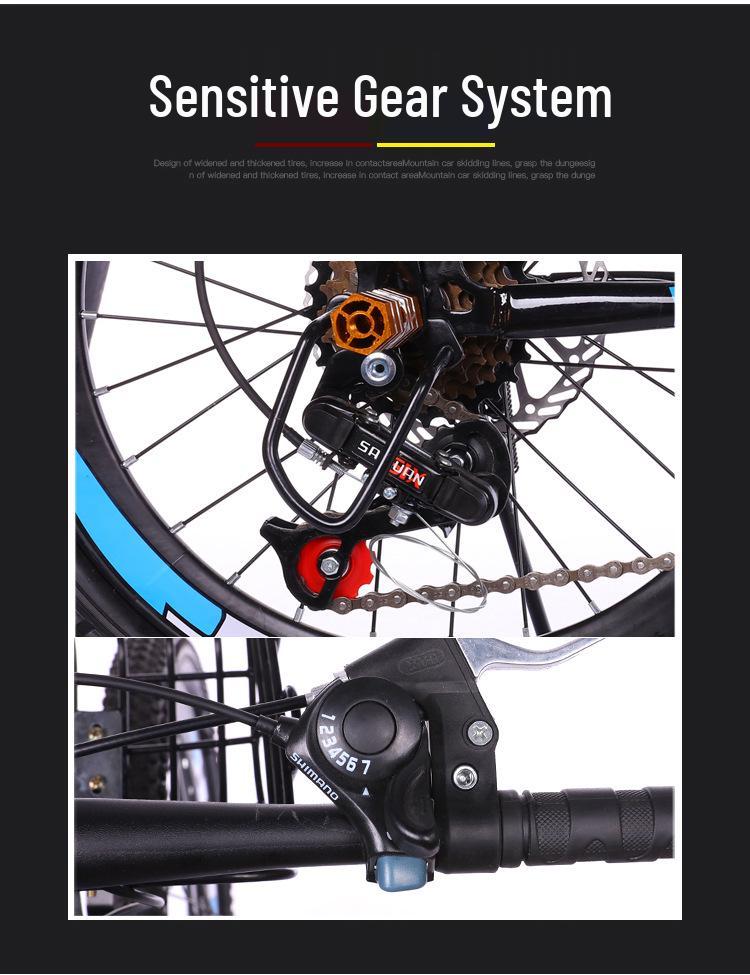 20-22 Inch Mountain Bike for Kids Aged 8-15 - Single/Variable Speed with Disc Brakes