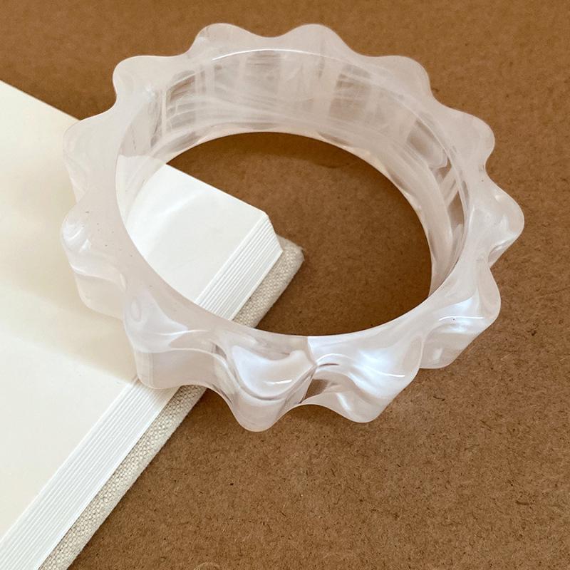 Minimalistyczna bransoletka z żywicy w kolorach gradientowych: Świeża, Słodka, Wszechstronna Bransoletka dla Kobiet