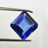 7 Ct Square Cut   Blue NATURAL Tanzanite Loose Gemstone For Collection