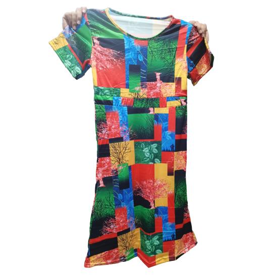 

Женское платье с красочным принтом и большим подолом, летнее длинное платье трапециевидной формы, уличная одежда 3XL