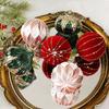 8cm 9pcs Christmas Balls Painted Special-shaped Xmas Decorative Hanging Ornaments Luxury Party Christmas Spheres Pendant 1116