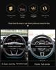 2023 Jiangling Fushun Leather Steering Wheel Cover, Business Style, All-Season, Non-slip, Universal Fit