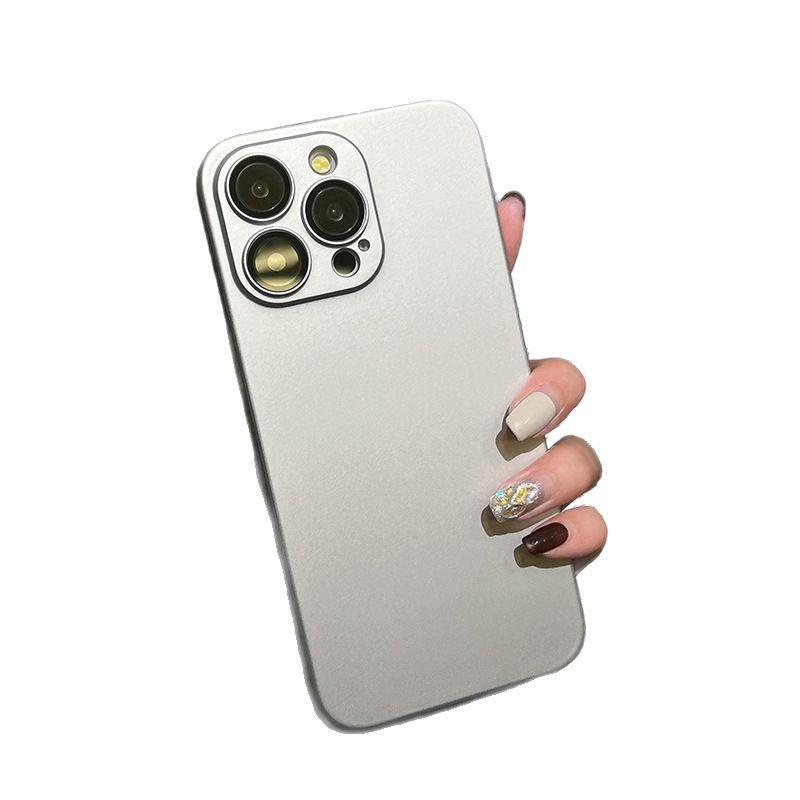 Minimalist and High End Titanium Texture IPhone16pro  Apple 14 Phone Case  15ProMax New Men's and Women's