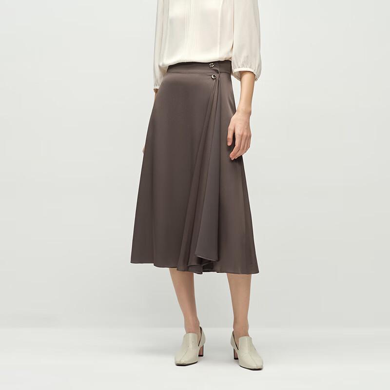 Женская асимметричная юбка-миди А-силуэта OVVOVV, простая в уходе, из ацетата M