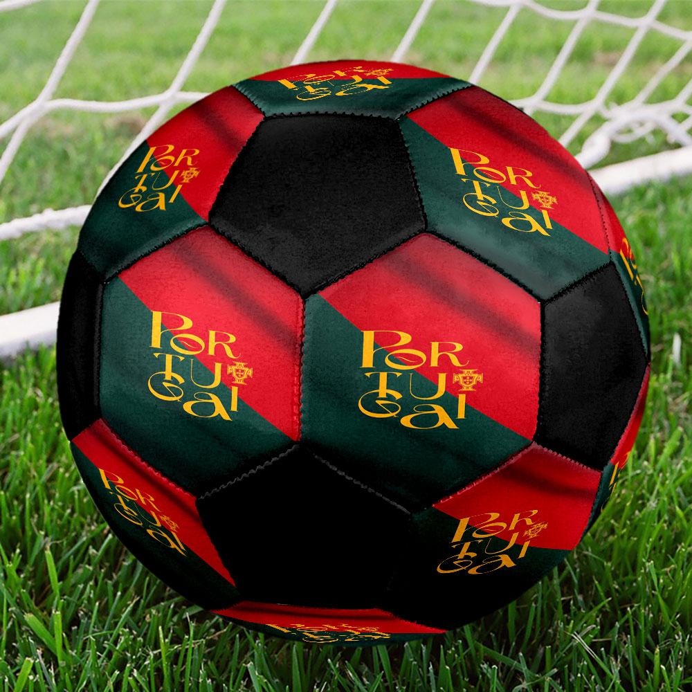 1pc Portugal National Football Team Soccer Ball Size 5 Indoor Soccer Ball Fashion Colorful Backyard Game - Great For Sports Fans Gift HE50