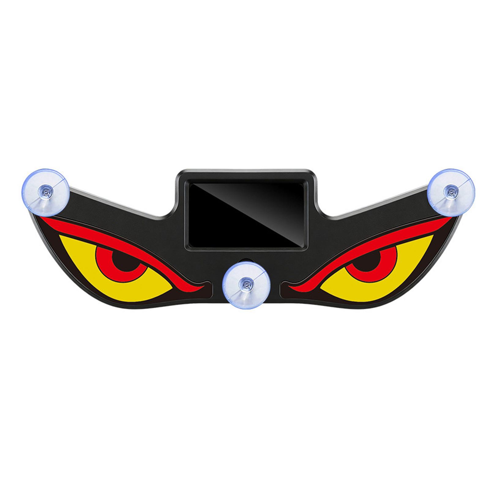 

LED RGB Solar Demon Eye Car Atmosphere Decorative Lamp Intelligent Light Sensor Tool-Free Install Car Windshield Window Light