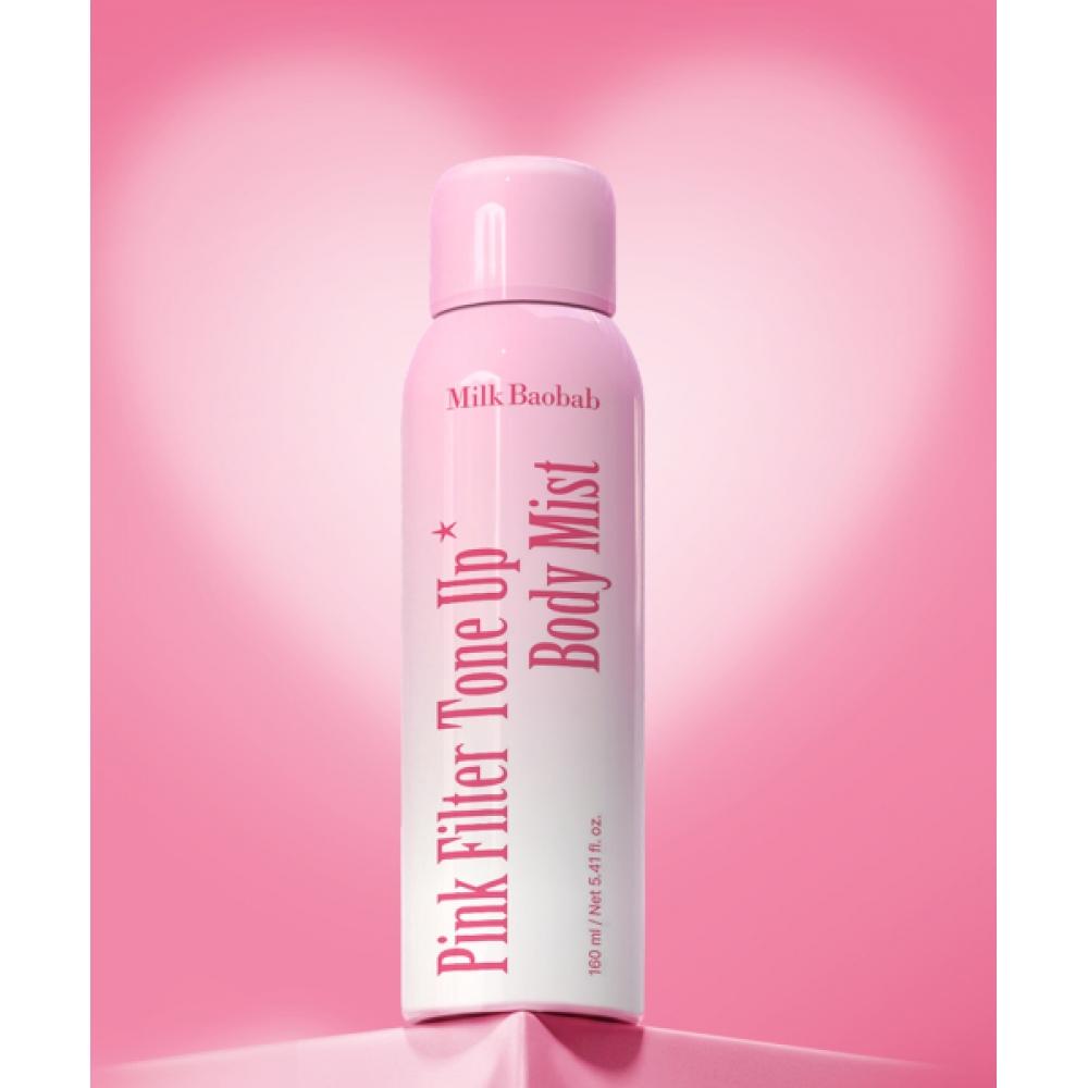 Milkbaobab [cool Skin] Pink Filter Tone Up Body Mist 160ml NONE