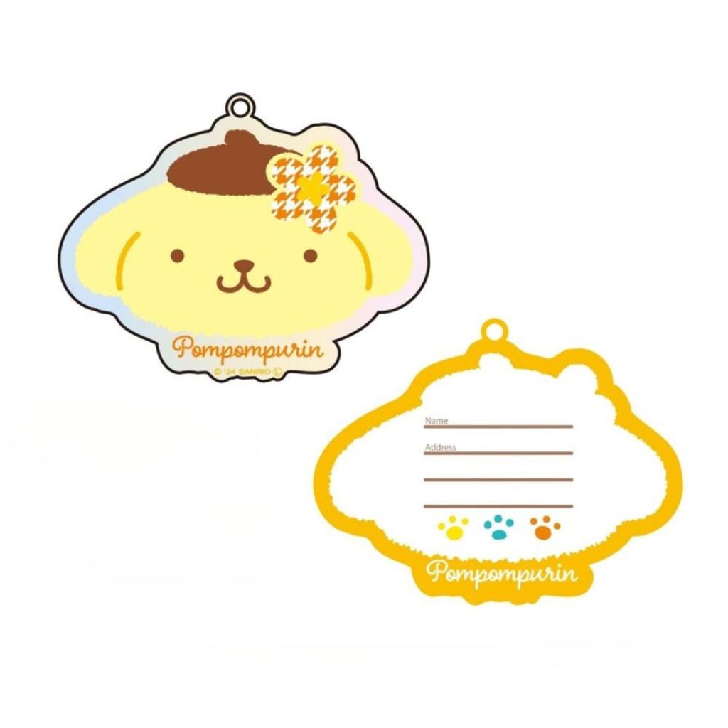 iPlanning Sanrio Characters Acrylic Name Tag Pompompurin SRAN359