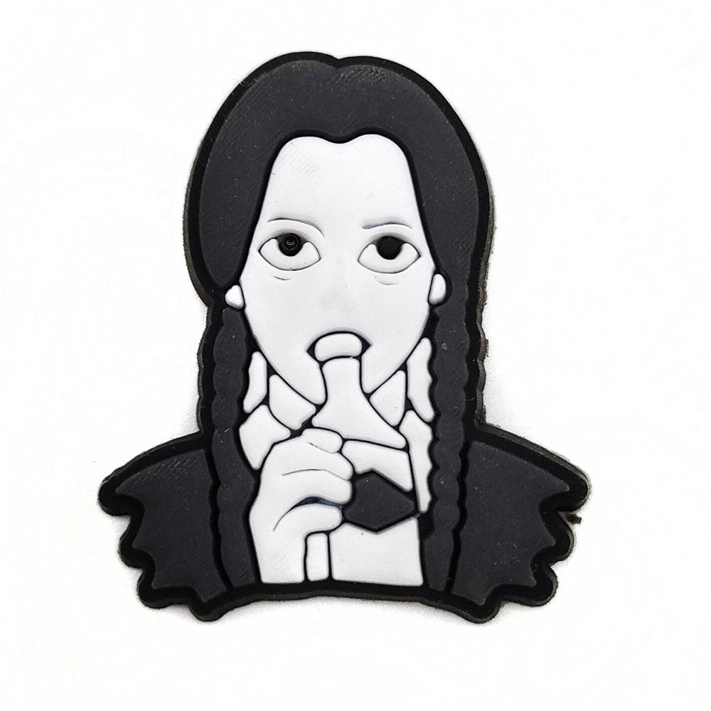 Black & White Halloween Punk Metal Rock Croc Shoe Charms