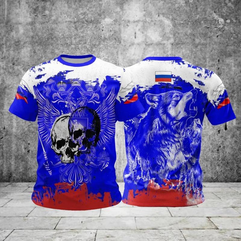 T Shirt for Mens Print Short Sleeve Top Leisure 3D Casual Street Man's T-shirt Tee Shirt Men Vintage Clothing Shirt